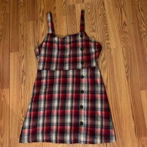 Plaid mini dress